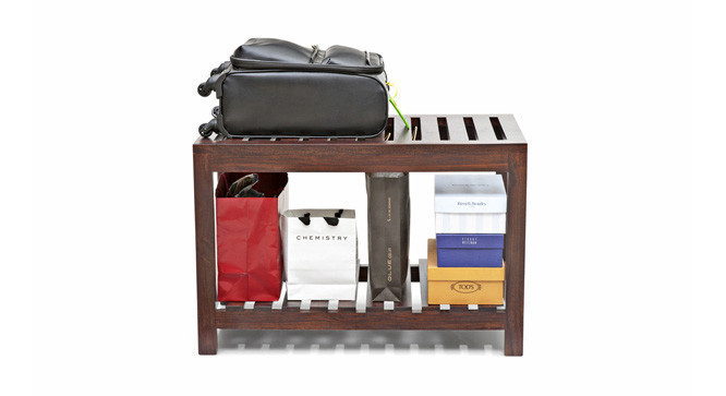 Marco Luggage Bench Dark Walnut